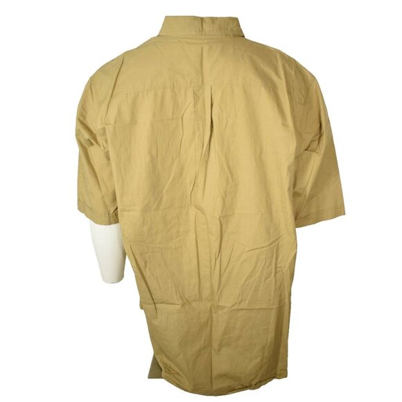 Sean John Mens 3XL 3-Pocket Taped Twill Woven Khaki Button Down Shirt - Picture 2 of 6